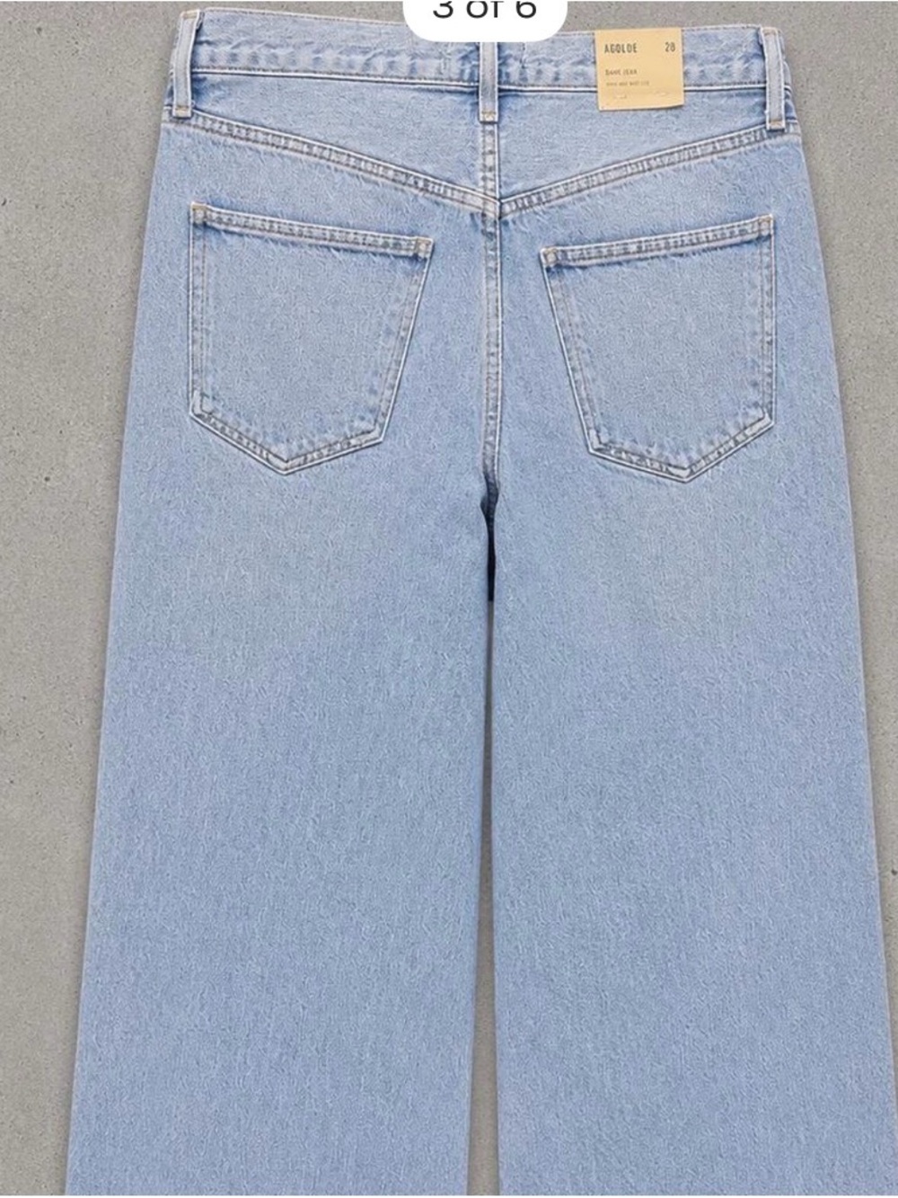 NWT AGOLDE Dame Jean High Rise Wide Leg Jeans – Size 28 - Picture 3 of 7